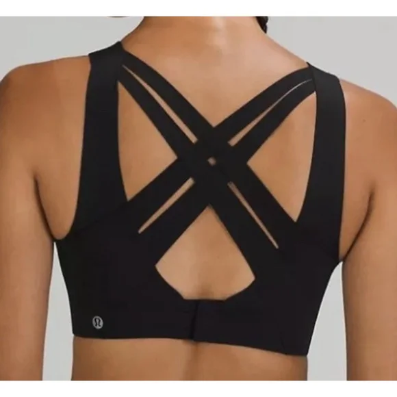 LULULEMON ENLITE WEAVE-BACK BRA BLACK COLOR NWT SIZE 38D